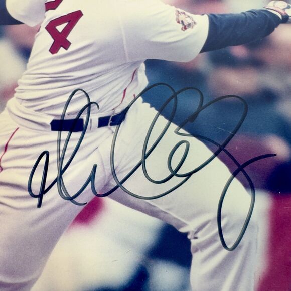 Boston Red Sox Manny Ramirez Autographed Photo Plaque MLB Baseball COA 2001 Holo - Picture 3 of 12